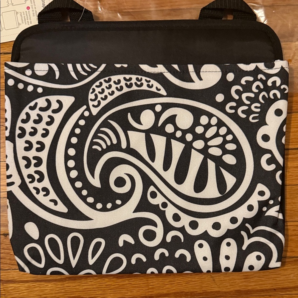 Thirty-One Black and White Paisley Oh Snap Pocket Organizer for Car - Picture 3 of 8